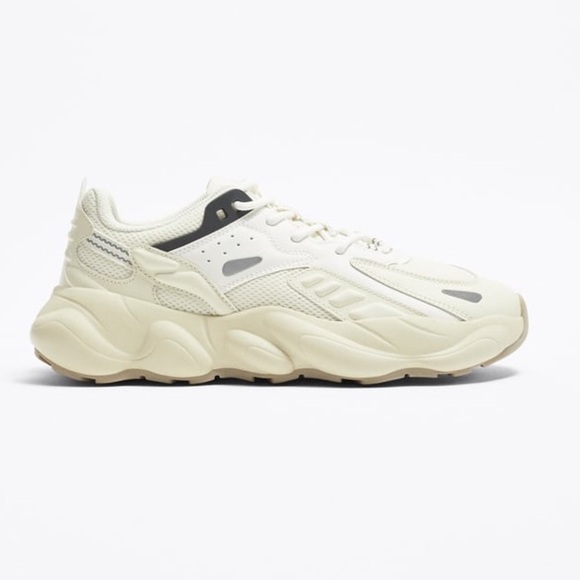 Zara Other - NWT. Zara Bone White Multi-Piece Running Sneakers. Size 9.
